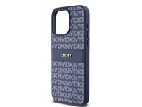 DKNY Leather Mono Stripe & Metal Logo case for iPhone 15 Pro Max - blue DKNY Leather Mono Stripe & Metal Logo case for iPhone 15 Pro Max - blue