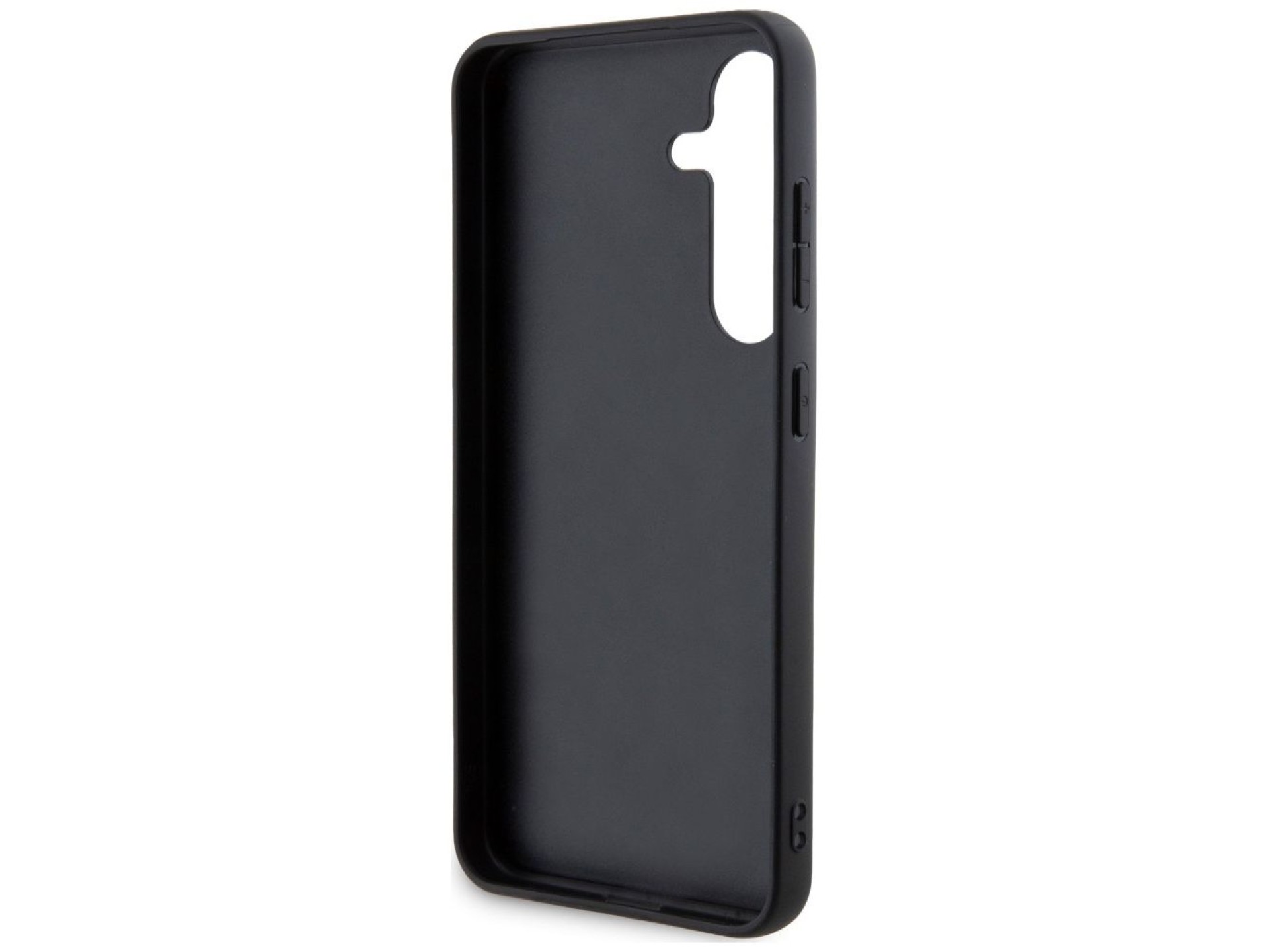 DKNY Leather Checkered Mono Pattern & Printed Stripes case for Samsung Galaxy S24+ - black