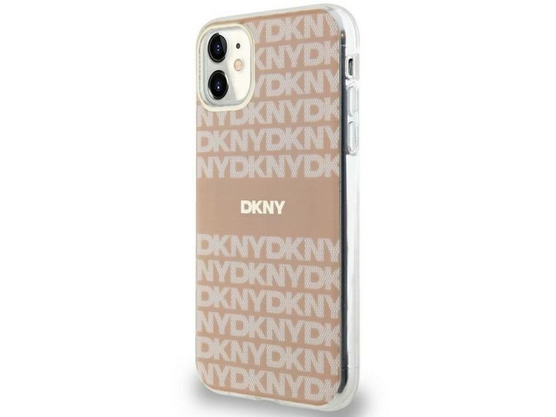 DKNY IML Mono & Stripe MagSafe case for iPhone 11 / Xr - pink