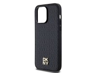Funda MagSafe DKNY con estampado de cuero y logo metálico para iPhone 13 Pro / 13 - Negra Funda MagSafe DKNY con estampado de cuero y logo metálico para iPhone 13 Pro / 13 - Negra