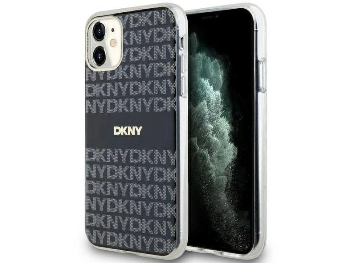 DKNY IML Mono & Stripe MagSafe case for iPhone 11 / Xr - black