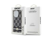 Capa MagSafe DKNY IML com estampa xadrez monocromática e listras para iPhone 13 Pro / 13 - Preta Capa MagSafe DKNY IML com estampa xadrez monocromática e listras para iPhone 13 Pro / 13 - Preta