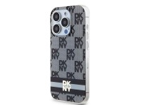 Capa MagSafe DKNY IML com estampa xadrez monocromática e listras para iPhone 13 Pro / 13 - Preta Capa MagSafe DKNY IML com estampa xadrez monocromática e listras para iPhone 13 Pro / 13 - Preta