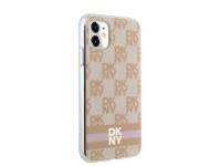 DKNY IML Checkered Mono Pattern & Printed Stripes MagSafe case for iPhone 11 / Xr - pink DKNY IML Checkered Mono Pattern & Printed Stripes MagSafe case for iPhone 11 / Xr - pink