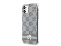 Capa MagSafe DKNY IML com estampa xadrez monocromática e listras para iPhone 11/Xr - bege Capa MagSafe DKNY IML com estampa xadrez monocromática e listras para iPhone 11/Xr - bege