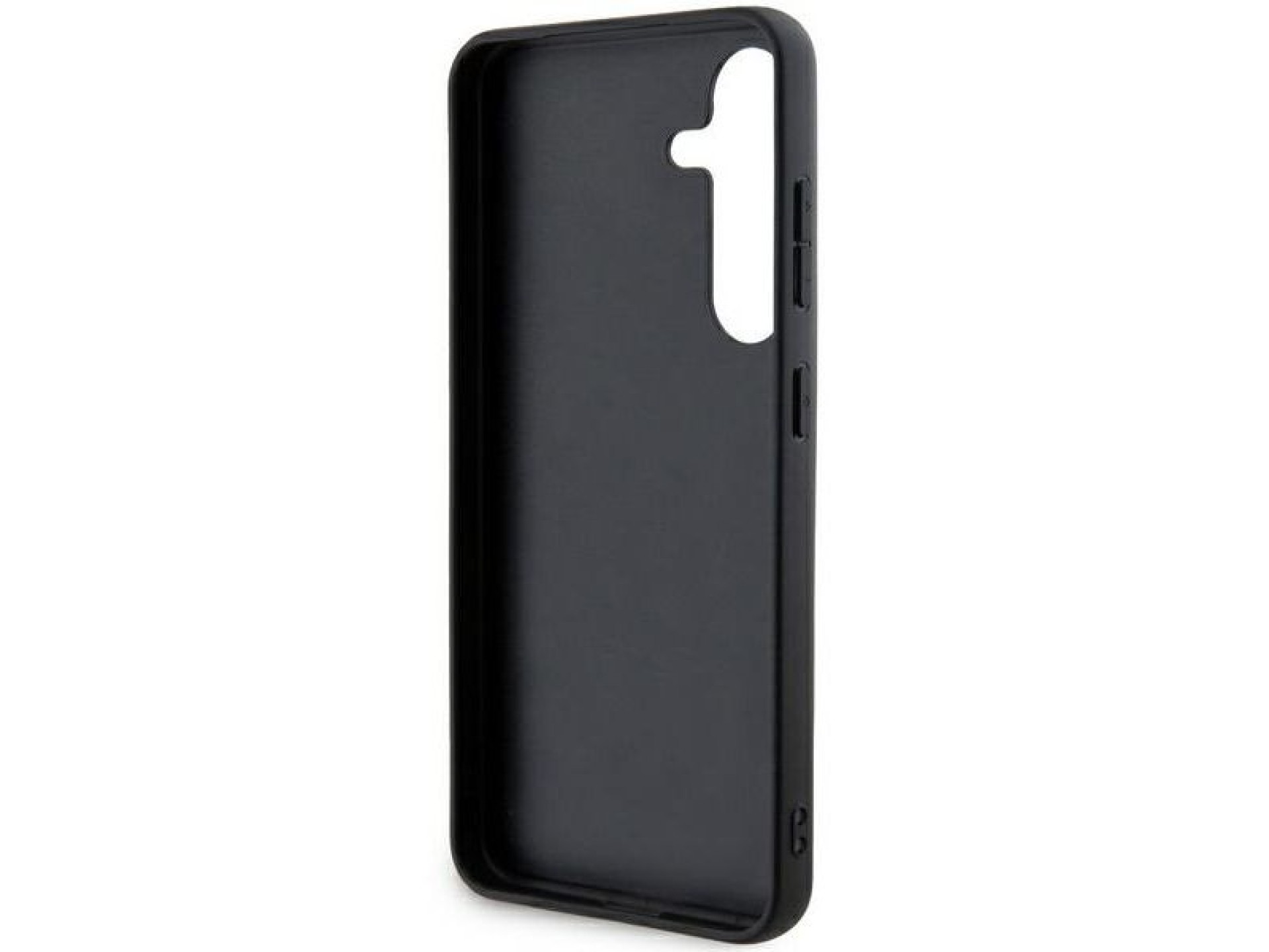 DKNY Leather Mono Stripe & Metal Logo case for Samsung Galaxy S24 - black