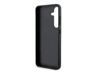 Capa DKNY em couro com estampa xadrez monocromática e listras para Samsung Galaxy S24 - Preta Capa DKNY em couro com estampa xadrez monocromática e listras para Samsung Galaxy S24 - Preta