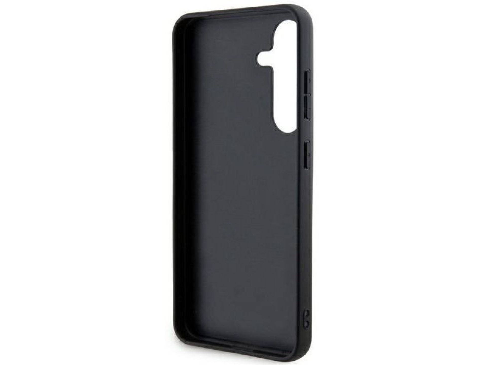 DKNY Leather Mono Stripe & Metal Logo case for Samsung Galaxy S24+ - black