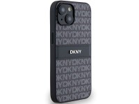 DKNY Leather Mono Stripe & Metal Logo Case for iPhone 15 Plus / 14 Plus - Black DKNY Leather Mono Stripe & Metal Logo Case for iPhone 15 Plus / 14 Plus - Black