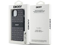 DKNY Leather Mono Stripe & Metal Logo Case for iPhone 15 Plus / 14 Plus - Black DKNY Leather Mono Stripe & Metal Logo Case for iPhone 15 Plus / 14 Plus - Black