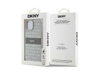 DKNY Leather Mono Stripe & Metal Logo case for iPhone 15 / 14 / 13 - beige DKNY Leather Mono Stripe & Metal Logo case for iPhone 15 / 14 / 13 - beige