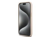 Funda DKNY de piel con franja monocromática y logo metálico para iPhone 15 Plus / 14 Plus - Rosa Funda DKNY de piel con franja monocromática y logo metálico para iPhone 15 Plus / 14 Plus - Rosa