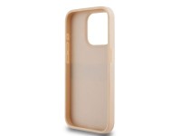 DKNY Leather Mono Stripe & Metal Logo case for iPhone 15 Pro - pink DKNY Leather Mono Stripe & Metal Logo case for iPhone 15 Pro - pink