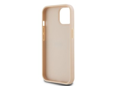 DKNY Leather Mono Stripe & Metal Logo case for iPhone 15 / 14 / 13 - pink DKNY Leather Mono Stripe & Metal Logo case for iPhone 15 / 14 / 13 - pink