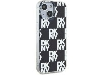 Capa DKNY IML com estampa xadrez monocromática para iPhone 15 Plus / 14 Plus - preta Capa DKNY IML com estampa xadrez monocromática para iPhone 15 Plus / 14 Plus - preta