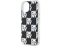 Capa DKNY IML com estampa xadrez monocromática para iPhone 15 Plus / 14 Plus - preta Capa DKNY IML com estampa xadrez monocromática para iPhone 15 Plus / 14 Plus - preta