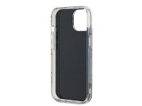 Capa DKNY IML com estampa xadrez monocromática para iPhone 15/14/13 - preta Capa DKNY IML com estampa xadrez monocromática para iPhone 15/14/13 - preta