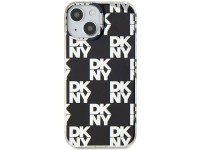 Capa DKNY IML com estampa xadrez monocromática para iPhone 15 Plus / 14 Plus - preta Capa DKNY IML com estampa xadrez monocromática para iPhone 15 Plus / 14 Plus - preta