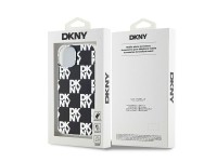 Capa DKNY IML com estampa xadrez monocromática para iPhone 15/14/13 - preta Capa DKNY IML com estampa xadrez monocromática para iPhone 15/14/13 - preta