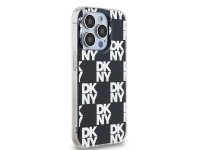 Capa DKNY IML com estampa xadrez monocromática para iPhone 15 Pro Max - preta Capa DKNY IML com estampa xadrez monocromática para iPhone 15 Pro Max - preta