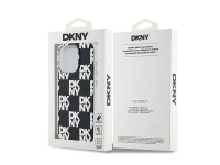 Capa DKNY IML com estampa xadrez monocromática para iPhone 15 Pro Max - preta Capa DKNY IML com estampa xadrez monocromática para iPhone 15 Pro Max - preta