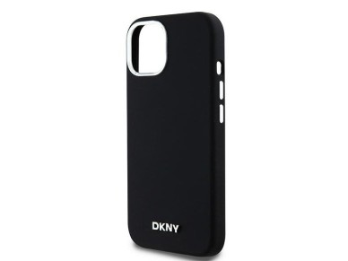 DKNY Liquid Silicone Small Metal Logo MagSafe Case for iPhone 15 Plus / 14 Plus - Black DKNY Liquid Silicone Small Metal Logo MagSafe Case for iPhone 15 Plus / 14 Plus - Black