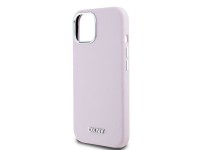 DKNY Liquid Silicone Small Metal Logo MagSafe Case for iPhone 15 Plus / 14 Plus - Pink DKNY Liquid Silicone Small Metal Logo MagSafe Case for iPhone 15 Plus / 14 Plus - Pink