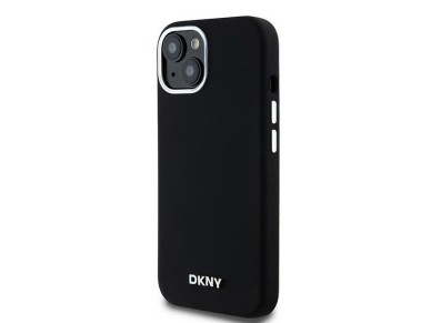 DKNY Liquid Silicone Small Metal Logo MagSafe Case for iPhone 15 Plus / 14 Plus - Black DKNY Liquid Silicone Small Metal Logo MagSafe Case for iPhone 15 Plus / 14 Plus - Black