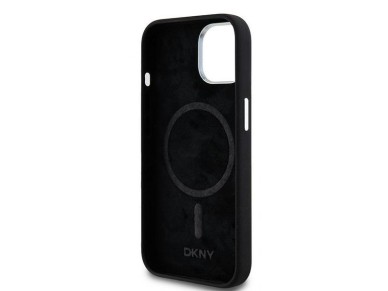DKNY Liquid Silicone Small Metal Logo MagSafe Case for iPhone 15 Plus / 14 Plus - Black DKNY Liquid Silicone Small Metal Logo MagSafe Case for iPhone 15 Plus / 14 Plus - Black