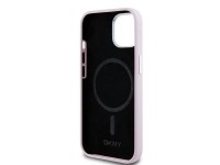 DKNY Liquid Silicone Small Metal Logo MagSafe Case for iPhone 15 Plus / 14 Plus - Pink DKNY Liquid Silicone Small Metal Logo MagSafe Case for iPhone 15 Plus / 14 Plus - Pink