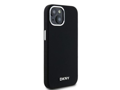 DKNY Liquid Silicone Small Metal Logo MagSafe Case for iPhone 15 Plus / 14 Plus - Black DKNY Liquid Silicone Small Metal Logo MagSafe Case for iPhone 15 Plus / 14 Plus - Black