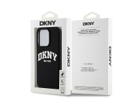DKNY Liquid Silicone White Printed Logo MagSafe iPhone 15 Pro Case - Black DKNY Liquid Silicone White Printed Logo MagSafe iPhone 15 Pro Case - Black