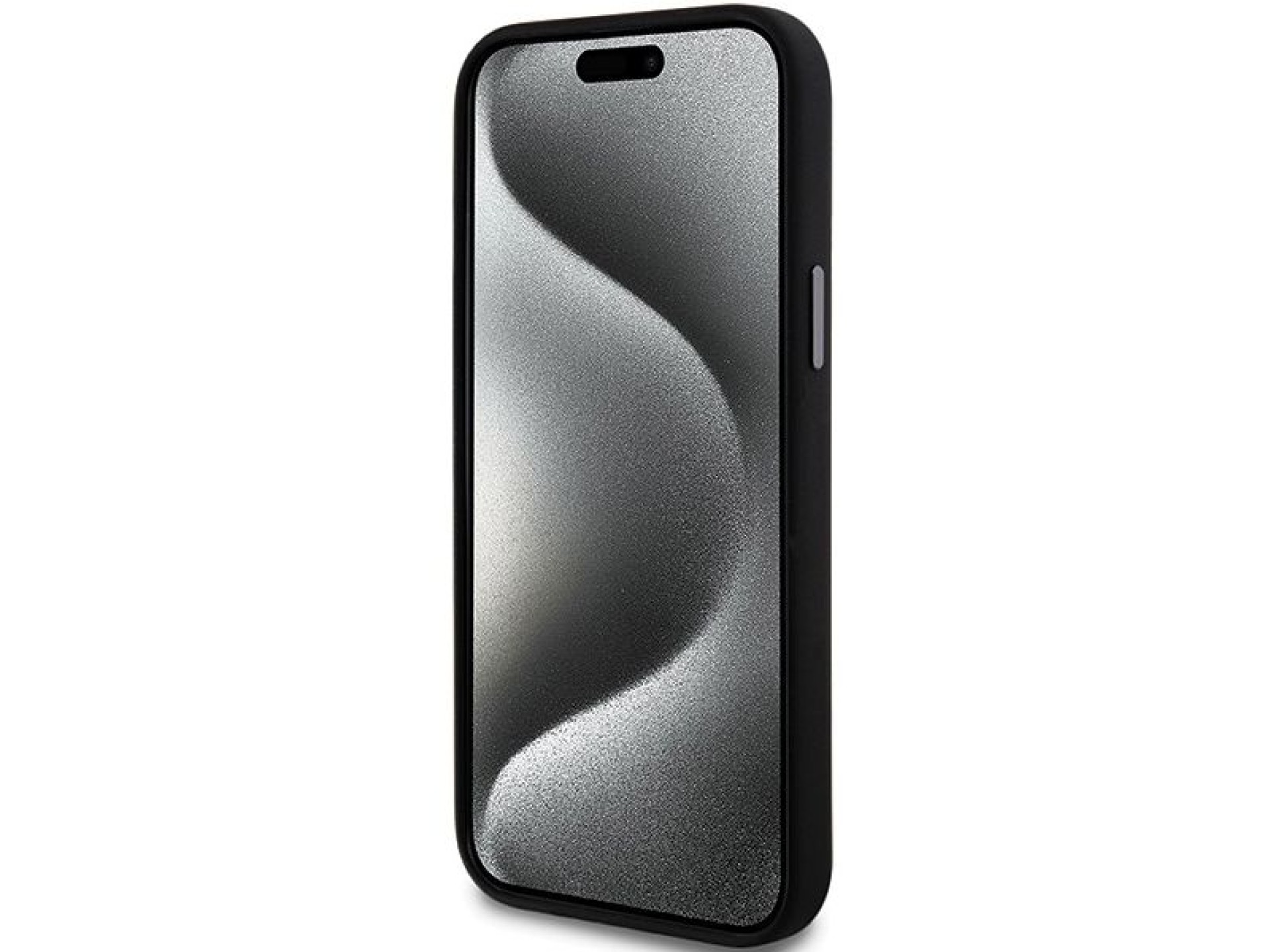 DKNY Liquid Silicone Metal Logo iPhone 15/14/13 Case - Black