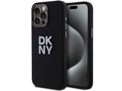 DKNY Liquid Silicone Metal Logo iPhone 15 Pro Case - Black DKNY Liquid Silicone Metal Logo iPhone 15 Pro Case - Black