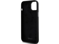 DKNY Liquid Silicone Metal Logo iPhone 15/14/13 Case - Black