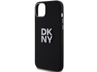 DKNY Liquid Silicone Metal Logo iPhone 15/14/13 Case - Black