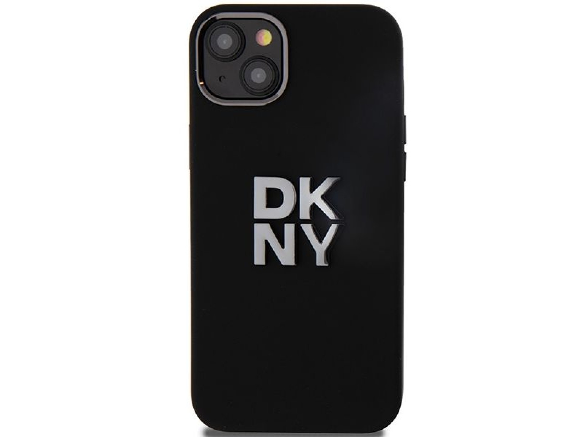 DKNY Liquid Silicone Metal Logo case for iPhone 15 Plus / 14 Plus - black