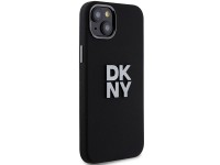 DKNY Liquid Silicone Metal Logo iPhone 15/14/13 Case - Black