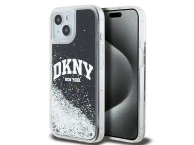 DKNY Liquid Glitter Big Logo iPhone 15 Plus / 14 Plus Case - Black DKNY Liquid Glitter Big Logo iPhone 15 Plus / 14 Plus Case - Black