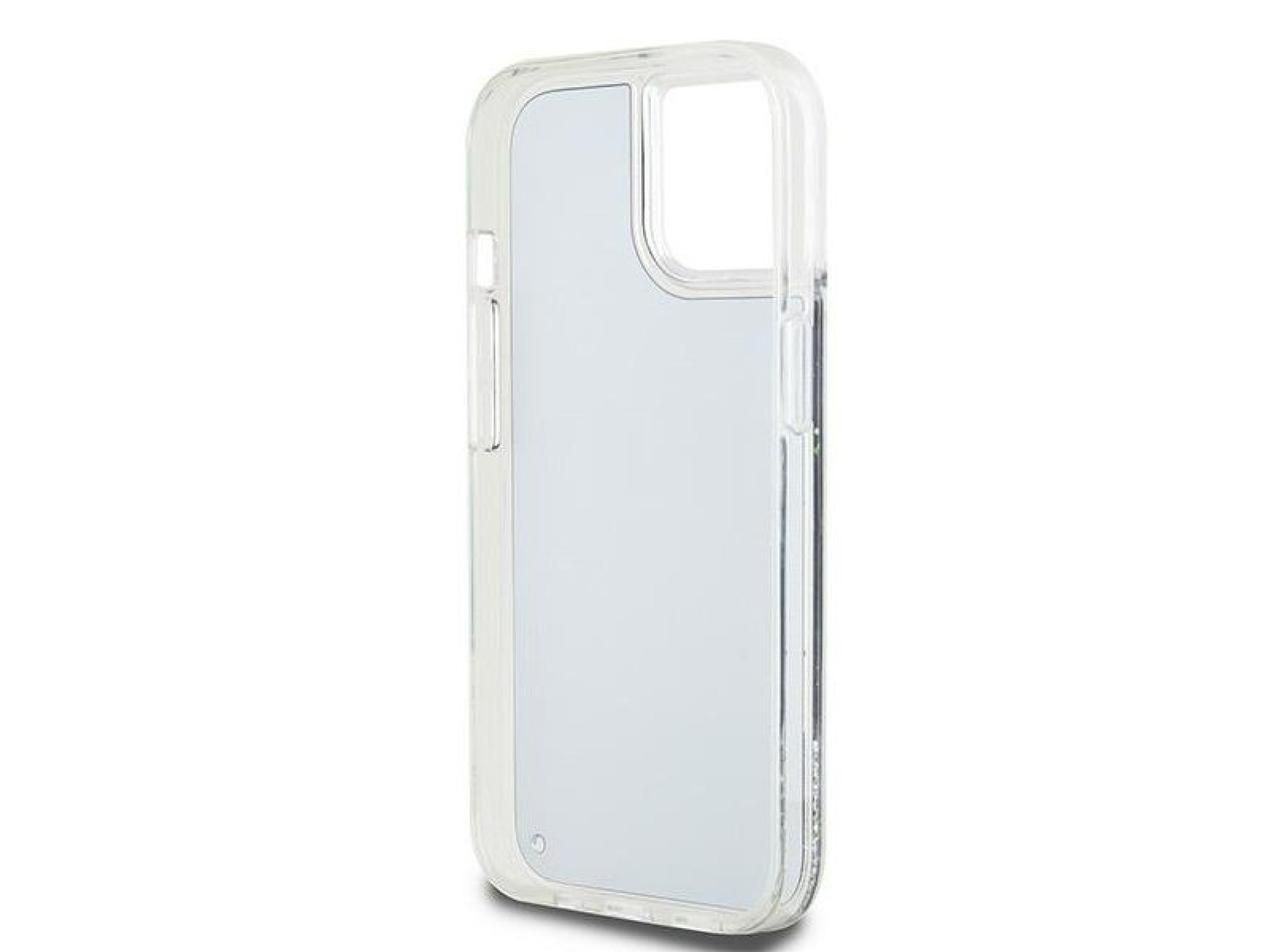 Funda DKNY Liquid Glitter con logo grande para iPhone 15 Plus / 14 Plus - Negra