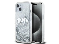 Funda DKNY Liquid Glitter con logo grande para iPhone 15 / 14 / 13 - blanca Funda DKNY Liquid Glitter con logo grande para iPhone 15 / 14 / 13 - blanca