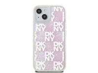 Funda DKNY Liquid Glitter Multilogo para iPhone 15 / 14 / 13 - rosa Funda DKNY Liquid Glitter Multilogo para iPhone 15 / 14 / 13 - rosa