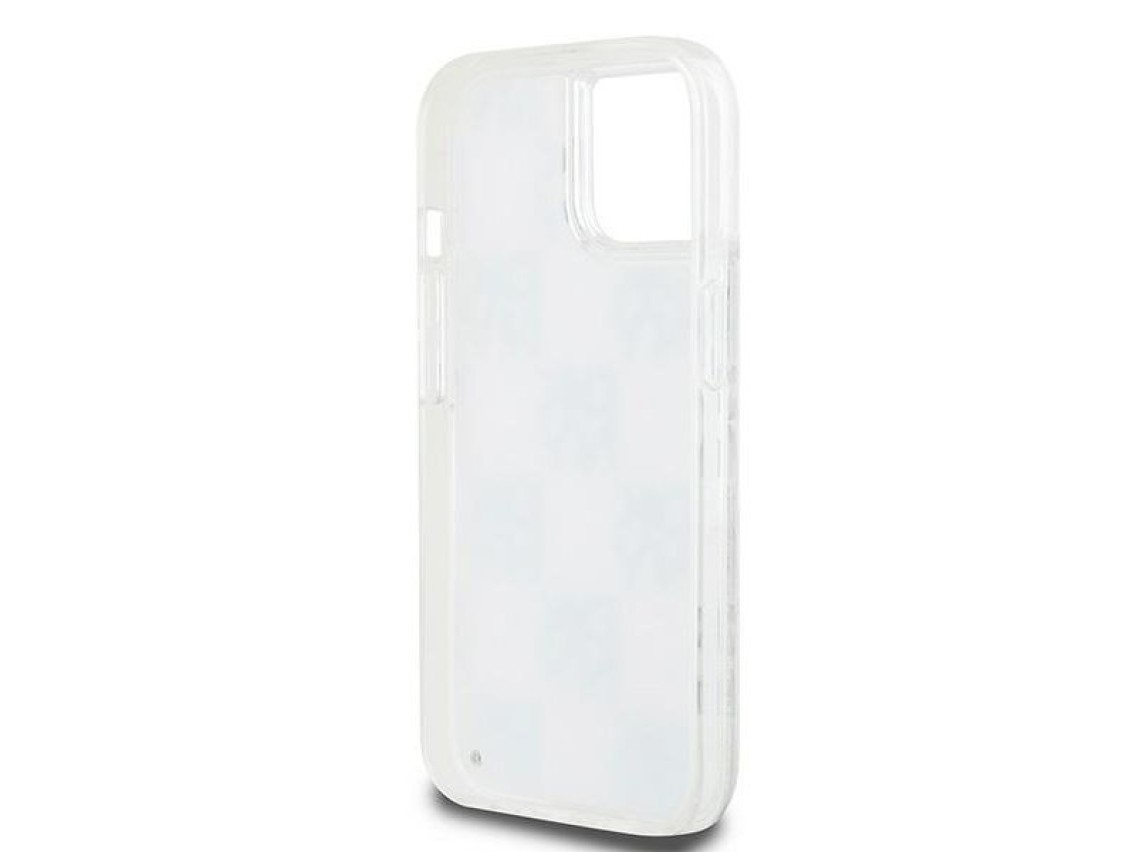 DKNY Liquid Glitter Multilogo case for iPhone 15 / 14 / 13 - white