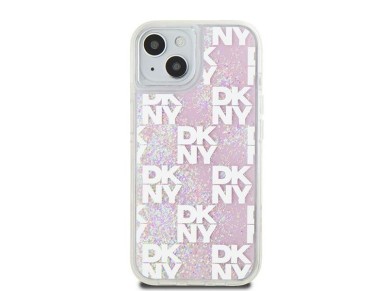 Capa DKNY Liquid Glitter Multilogo para iPhone 15/14/13 - rosa Capa DKNY Liquid Glitter Multilogo para iPhone 15/14/13 - rosa
