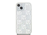 DKNY Liquid Glitter Multilogo case for iPhone 15 / 14 / 13 - white DKNY Liquid Glitter Multilogo case for iPhone 15 / 14 / 13 - white