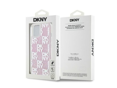 Capa DKNY Liquid Glitter Multilogo para iPhone 15/14/13 - rosa Capa DKNY Liquid Glitter Multilogo para iPhone 15/14/13 - rosa