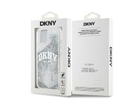 Funda DKNY Liquid Glitter con logo grande para iPhone 15 / 14 / 13 - blanca Funda DKNY Liquid Glitter con logo grande para iPhone 15 / 14 / 13 - blanca