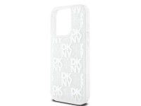 Capa DKNY Liquid Glitter Multilogo para iPhone 15 Pro - branca Capa DKNY Liquid Glitter Multilogo para iPhone 15 Pro - branca