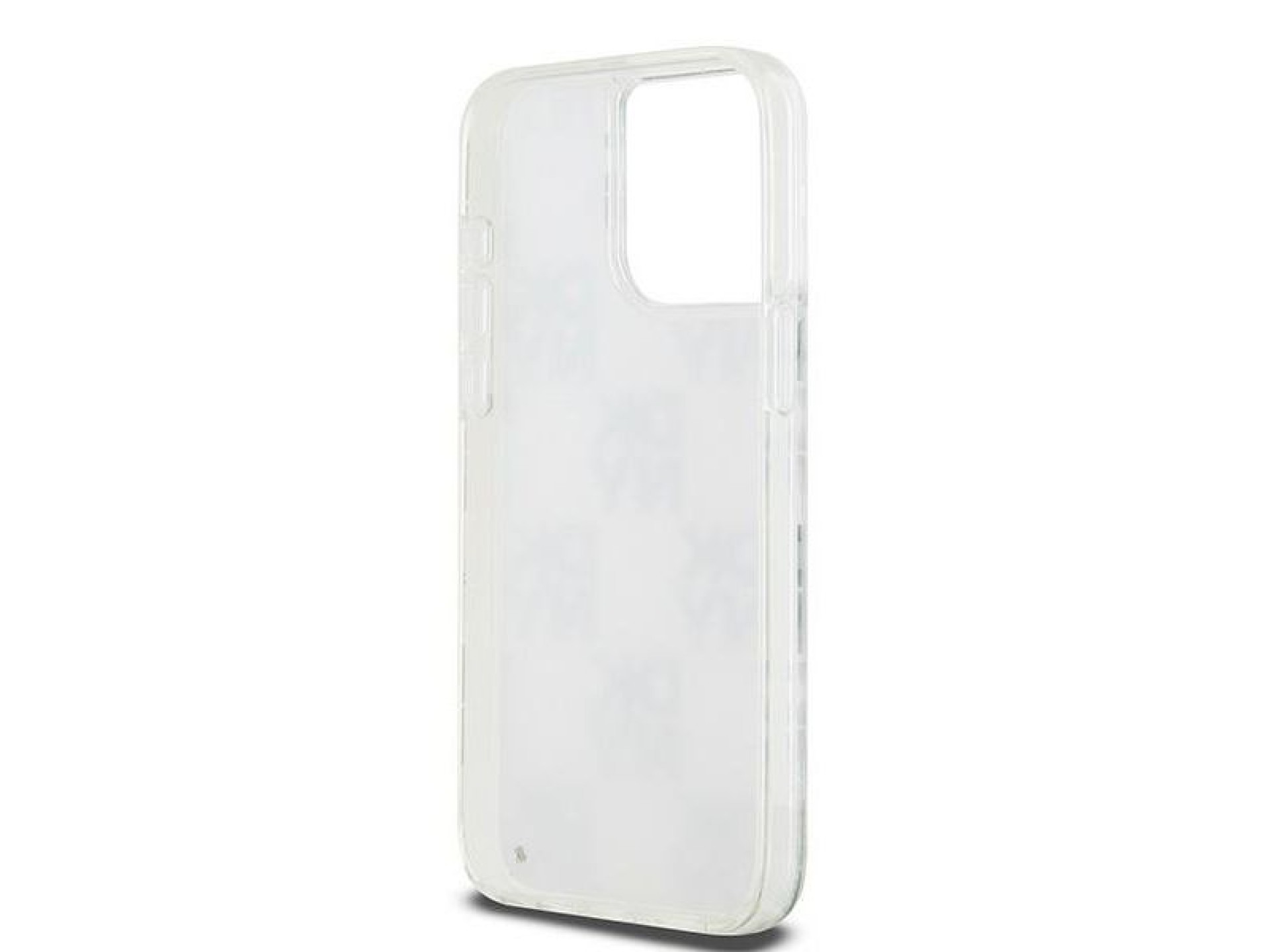 Capa DKNY Liquid Glitter Multilogo para iPhone 15 Pro Max - branca