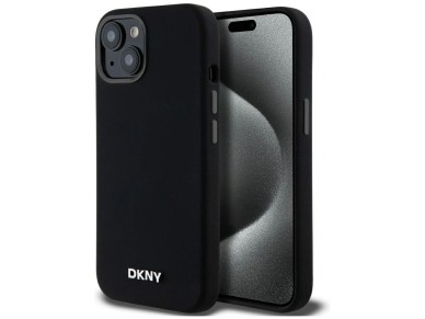 DKNY Liquid Silicone Small Metal Logo MagSafe Case for iPhone 14/15/13 - Black DKNY Liquid Silicone Small Metal Logo MagSafe Case for iPhone 14/15/13 - Black